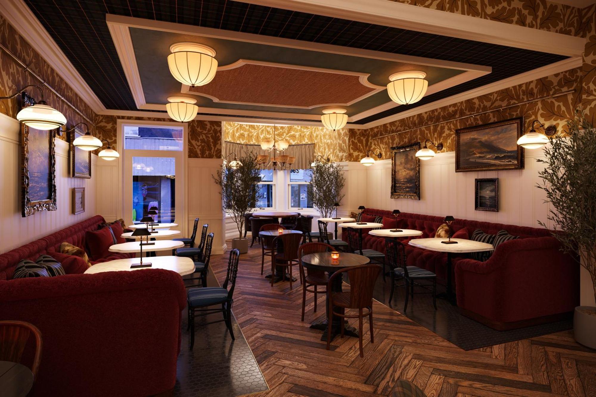 Portrush Adelphi Hotel Ngoại thất bức ảnh Interior of the restaurant